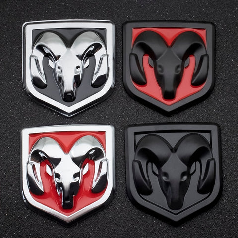 1PCS 3D Car Styling Sticker Metal Emblem Rear Tailgate Badge for Dodge journey ram 1500 challenger caliber nitro charger durango