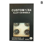 4 Pcs/set 1:64 Model Modified Tire Diecasts Alloy Wheel Tire Rubber Toy Vehicles General Model Of Car Change Accessories