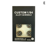4 Pcs/set 1:64 Model Modified Tire Diecasts Alloy Wheel Tire Rubber Toy Vehicles General Model Of Car Change Accessories