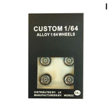 4 Pcs/set 1:64 Model Modified Tire Diecasts Alloy Wheel Tire Rubber Toy Vehicles General Model Of Car Change Accessories