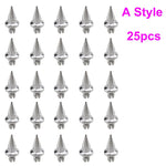 25pcs/set Brand New Plastic Spike Car Wheel Rivets For Wheel Rims Cap Lip Screw Bolt Tires Car Styling Tunning LGMD001-JT&P
