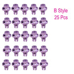 25pcs/set Brand New Plastic Spike Car Wheel Rivets For Wheel Rims Cap Lip Screw Bolt Tires Car Styling Tunning LGMD001-JT&P