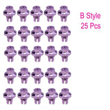 25pcs/set Brand New Plastic Spike Car Wheel Rivets For Wheel Rims Cap Lip Screw Bolt Tires Car Styling Tunning LGMD001-JT&P