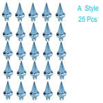 25pcs/set Brand New Plastic Spike Car Wheel Rivets For Wheel Rims Cap Lip Screw Bolt Tires Car Styling Tunning LGMD001-JT&P