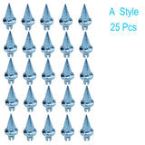 25pcs/set Brand New Plastic Spike Car Wheel Rivets For Wheel Rims Cap Lip Screw Bolt Tires Car Styling Tunning LGMD001-JT&P