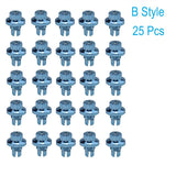 25pcs/set Brand New Plastic Spike Car Wheel Rivets For Wheel Rims Cap Lip Screw Bolt Tires Car Styling Tunning LGMD001-JT&P