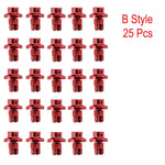 25pcs/set Brand New Plastic Spike Car Wheel Rivets For Wheel Rims Cap Lip Screw Bolt Tires Car Styling Tunning LGMD001-JT&P