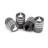 4Pcs/Set Middle Finger Tire Stem Valve Caps Aluminum Car Dustproof Caps Tire Wheel Stem Air Valve Caps