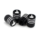 4Pcs/Set Middle Finger Tire Stem Valve Caps Aluminum Car Dustproof Caps Tire Wheel Stem Air Valve Caps