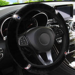 YOSOLO Universal 37-38cm Diameter Soft Plush Rhinestone Car Steering Wheel Cover Interior Accessories Steering-Cover Car-styling
