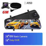 Dual 1080P 4G Android 8.1 10 Inch Stream Media Car Rearview Mirror Bluetooth Camera Car Dvr ADAS Super Night WiFi GPS Dash Cam