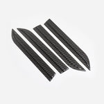 LUCKEASY For Tesla Model X car mirror/rear wing spoiler/steering wheel patch real carbonfiber accessories modification 15PCS