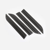 LUCKEASY For Tesla Model X car mirror/rear wing spoiler/steering wheel patch real carbonfiber accessories modification 15PCS