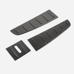 LUCKEASY For Tesla Model X car mirror/rear wing spoiler/steering wheel patch real carbonfiber accessories modification 15PCS