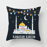 New hot Islamic style Ramadan Festival pattern polyester printing home decoration sofa cushion cover bed pillowcase pillow cover