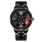 NIBOSI 2020 Car Rim Hub Wheel Watch Custom Design Car Rim Sports Wheel Watch Waterproof Creative Male Watches Men's Wristwatch