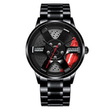 NIBOSI 2020 Car Rim Hub Wheel Watch Custom Design Car Rim Sports Wheel Watch Waterproof Creative Male Watches Men's Wristwatch