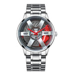 NIBOSI 2020 Car Rim Hub Wheel Watch Custom Design Car Rim Sports Wheel Watch Waterproof Creative Male Watches Men's Wristwatch