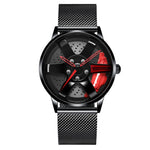 NIBOSI 2020 Car Rim Hub Wheel Watch Custom Design Car Rim Sports Wheel Watch Waterproof Creative Male Watches Men's Wristwatch