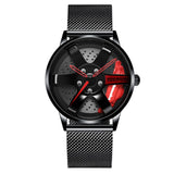 NIBOSI 2020 Car Rim Hub Wheel Watch Custom Design Car Rim Sports Wheel Watch Waterproof Creative Male Watches Men's Wristwatch
