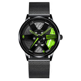 NIBOSI 2020 Car Rim Hub Wheel Watch Custom Design Car Rim Sports Wheel Watch Waterproof Creative Male Watches Men's Wristwatch
