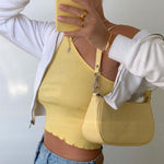 Women Sexy One Shoulder Sweaters Tops Slim Summer Casual Ruched Short Sleeve Knitted Stretch Tube Tops Crop Top