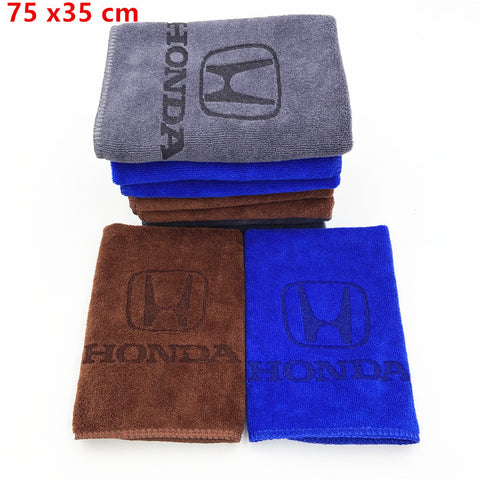 75x35 Microfiber Towel Car Cleaning Drying Cloth For Honda Mugen Civic City Accord Odyssey Spirior CRV Car Wash