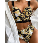 Push Up Bikinis 2020 Bikini Set High Waist Swimwear Women Swimsuit Female Swimming Suit Bathing Suit Print Biquini Bikini Set