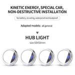 Hub Light Car Wheel Caps Light Center Cover Lighting Cap Floating Illumination LED auto For bmw for benz for LEXUS for AUDI