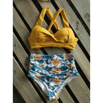 Sexy High Waist Bikini 2020 Halter Plus Size Swimwear Women Swimsuit Female Bikini Set Bodysuit Bathing Suit Summer Biquini XXL