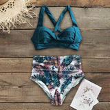 Sexy High Waist Bikini 2020 Halter Plus Size Swimwear Women Swimsuit Female Bikini Set Bodysuit Bathing Suit Summer Biquini XXL
