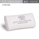 White Leather JP Junction Produce Vip Car Throw Pillows Cushion Backrest Headrest Neck Pillow Shoulder Pad For Auto Interior