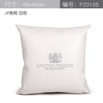 White Leather JP Junction Produce Vip Car Throw Pillows Cushion Backrest Headrest Neck Pillow Shoulder Pad For Auto Interior
