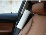 White Leather JP Junction Produce Vip Car Throw Pillows Cushion Backrest Headrest Neck Pillow Shoulder Pad For Auto Interior
