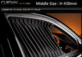 1Set For 2Pcs Car Window Shade Valance Junction Produce JP Auto Curtains Black Uv Protection Large Middle Small Size