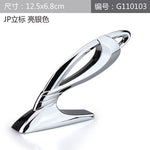 Noizzy JP Junction Produce Vertical VIP Car Auto Hood Badge Sticker Fashion Emblem 100% 3D Metal Chrome Gold Tuning Car-Styling