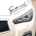 New Car Styling Sports Mind Produced by Sports Stickers Car Accessory Decals for Infiniti Q50 Q60 Q70 Q70L QX30 QX50 QX70 QX80