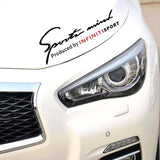 New Car Styling Sports Mind Produced by Sports Stickers Car Accessory Decals for Infiniti Q50 Q60 Q70 Q70L QX30 QX50 QX70 QX80