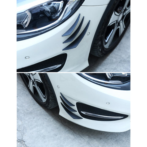 Hot 2018 Universal Car Body Kits Front Bumper Fin Splitter Spoiler Canard Valence Paste Type for Repair Maintenance Decoration