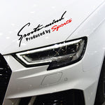 Car Styling Car Stickers Sports Mind Produced by Sport Reflective Decoration Car Lamp Eyebrow Vinyl Decal light Accessories