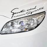 Car Styling Car Stickers Sports Mind Produced by Sport Reflective Decoration Car Lamp Eyebrow Vinyl Decal light Accessories