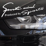 Car Styling Car Stickers Sports Mind Produced by Sport Reflective Decoration Car Lamp Eyebrow Vinyl Decal light Accessories