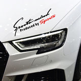Car Styling Car Stickers Sports Mind Produced by Sport Reflective Decoration Car Lamp Eyebrow Vinyl Decal light Accessories