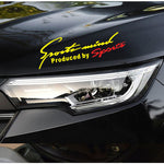 Car Styling Car Stickers Sports Mind Produced by Sport Reflective Decoration Car Lamp Eyebrow Vinyl Decal light Accessories