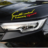 Car Styling Car Stickers Sports Mind Produced by Sport Reflective Decoration Car Lamp Eyebrow Vinyl Decal light Accessories