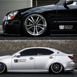 A Pair JUNCTION JP PRODUCE Vip Luxury Car Body Sides Sticker Sports Racing Decals Fit For All Auto Models