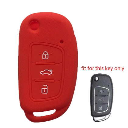 Silica Gel Key Case For Car For Hyundai I20 For KIA Remote Key Cover 3 Button Produce Any Model Remote Key Cover Accessories Fob