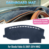 for Skoda Fabia 2 5j 2007 2008 2009 2010 2011 2012 2013 2014 MK2 Dashboard Mat Inner Sun Shade Dash board Car Accessories