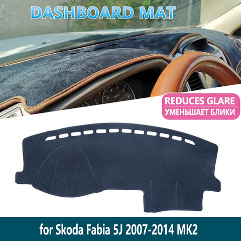 for Skoda Fabia 2 5j 2007 2008 2009 2010 2011 2012 2013 2014 MK2 Dashboard Mat Inner Sun Shade Dash board Car Accessories