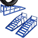Samger Heavy Duty Car Ramps Steel Car Access Ramps Loading Ramp 2 Ton ONE pair of Loading Dock Steel Car Rampers
